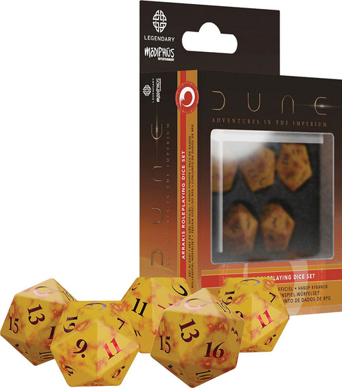 Dice and Gaming Accessories Game-Specific Dice Sets: Dune RPG: Arrakis Dice Set
